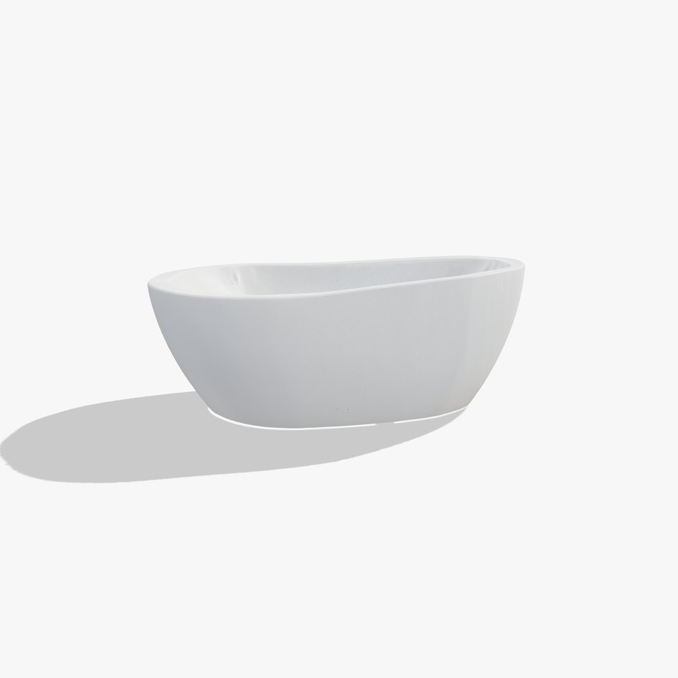 Stylized Oval Stone Bathtub model pack
